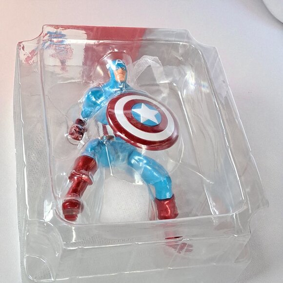 2020 Hallmark Marvel Comics Captain America Premium Metal Ornament IOB w/Price - Picture 5 of 10